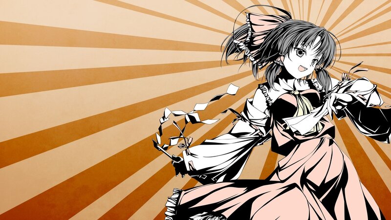 Anime Girl with Ribbon — Brown