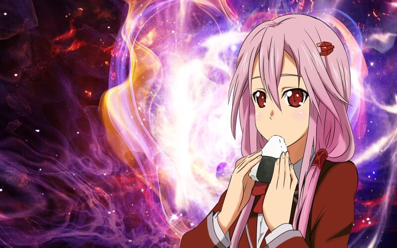 anime girl with rice ball