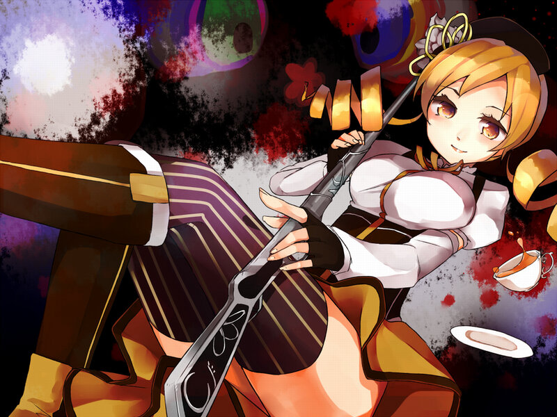 anime girl with rifle