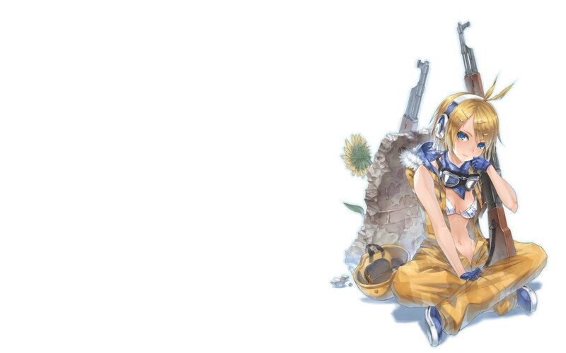 anime girl with rifle