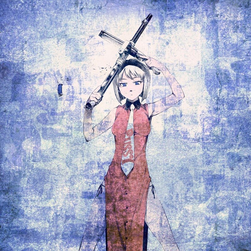 anime girl with rifle