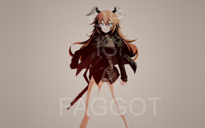 anime girl with rifle