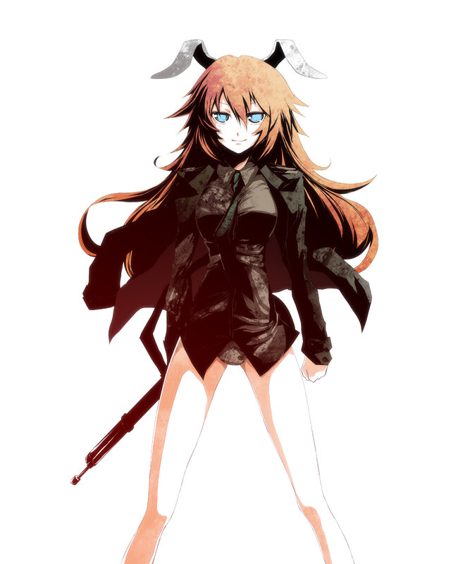 anime girl with rifle