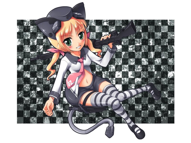 anime girl with rifle