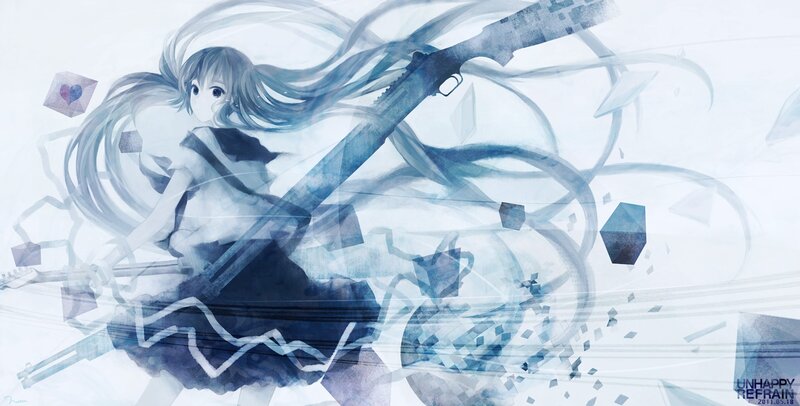 Anime girl with rifle