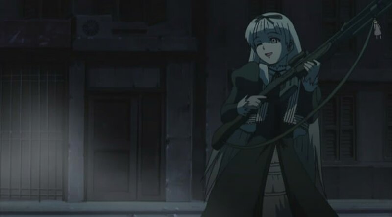 anime girl with rifle