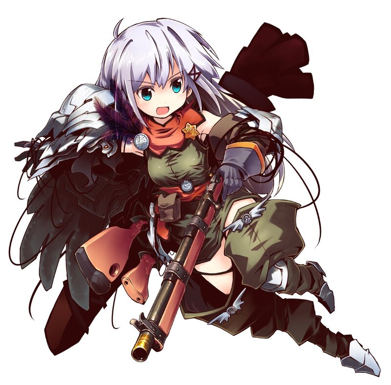 anime girl with rifle