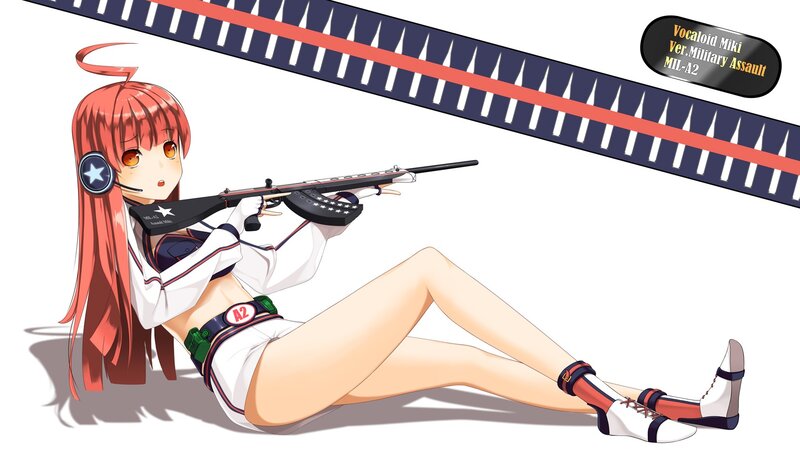 Anime girl with rifle