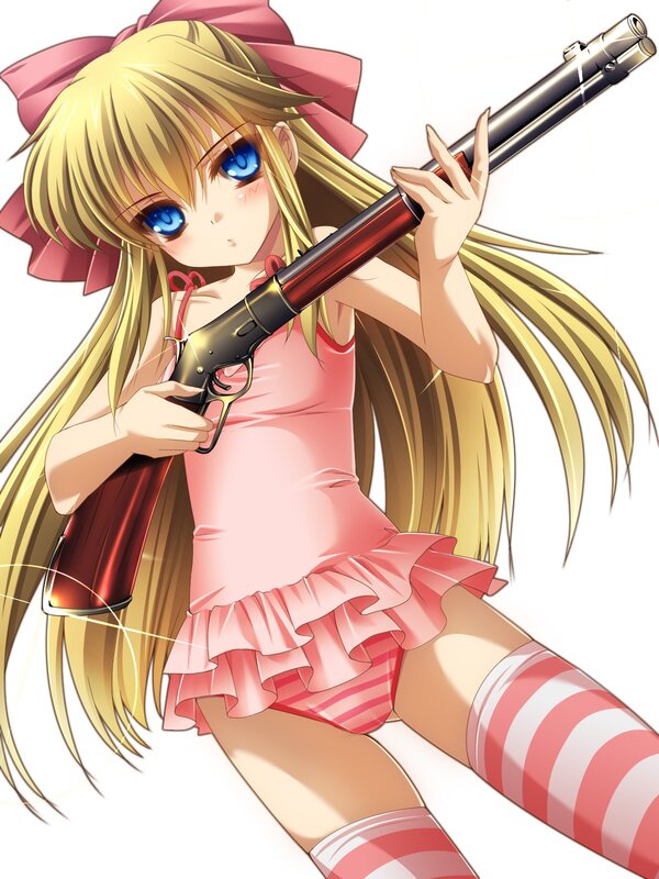anime girl with rifle