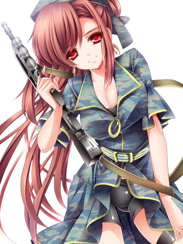 anime girl with rifle