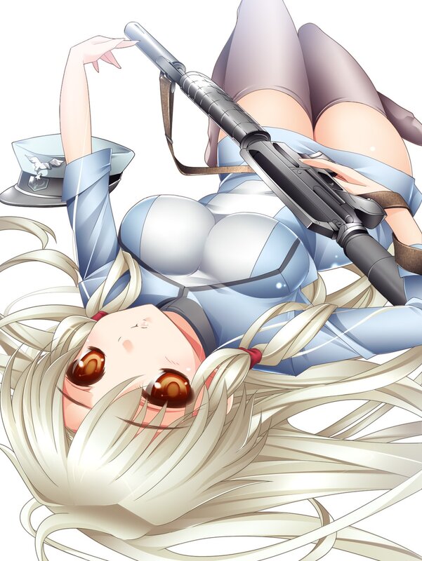 anime girl with rifle
