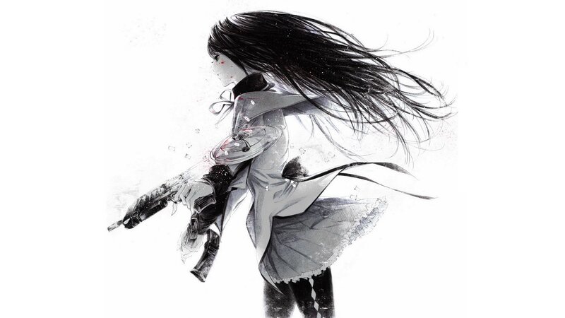 anime girl with rifle