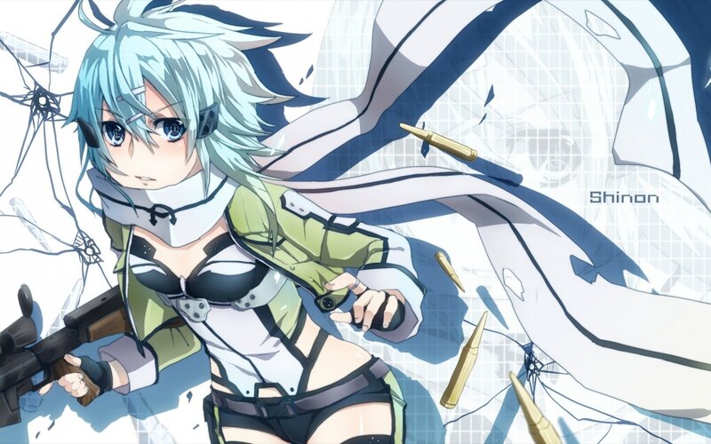anime girl with rifle