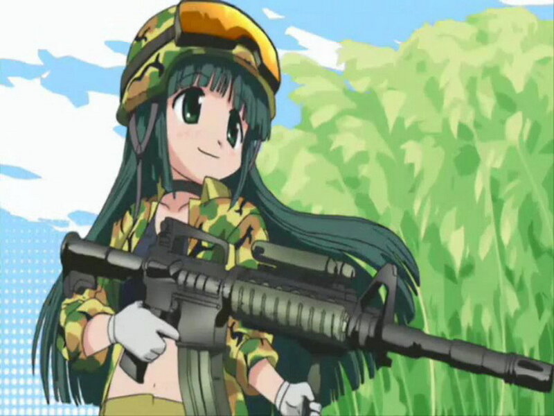 anime girl with rifle