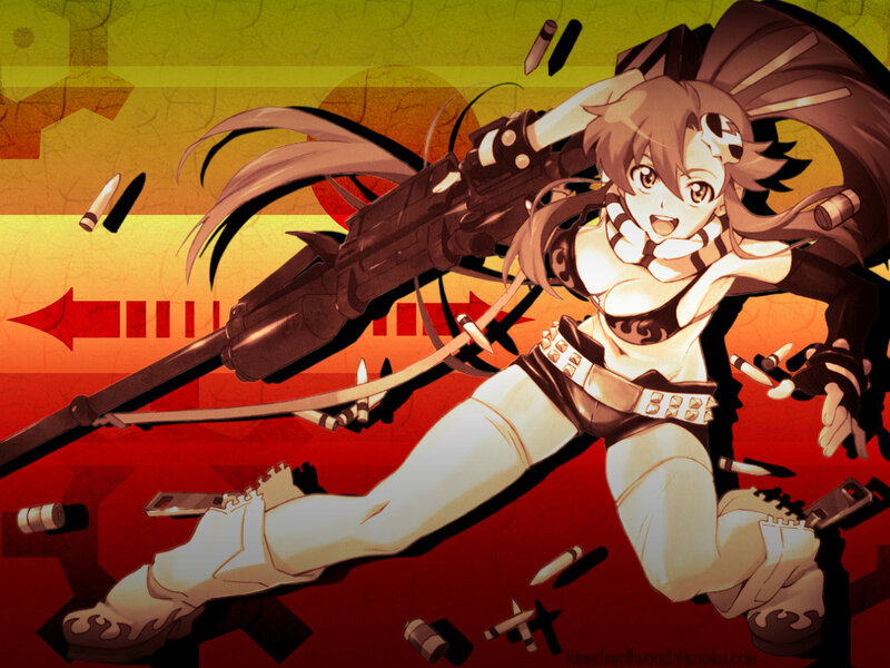 anime girl with rifle