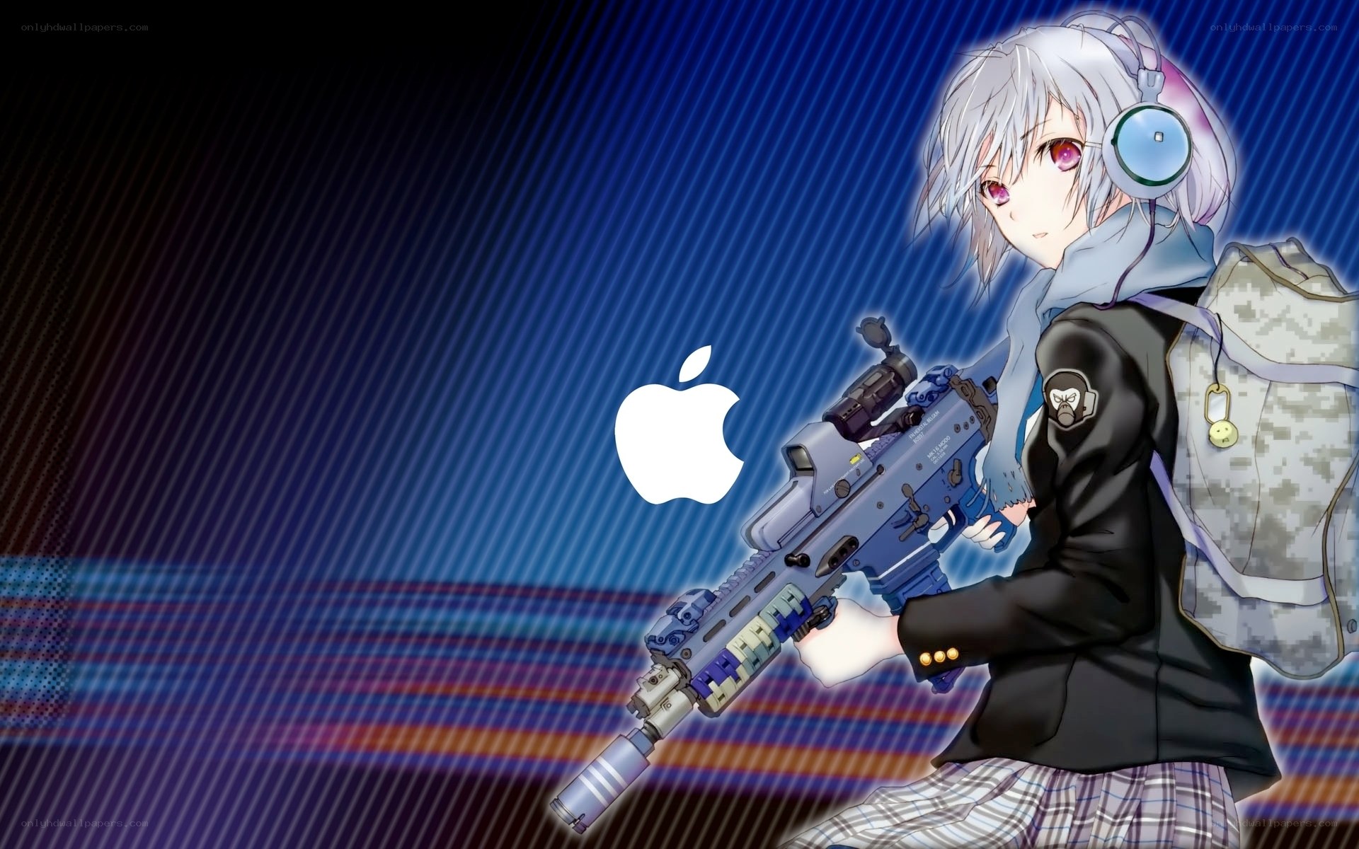 anime girl with rifle