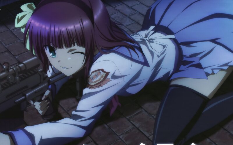 anime girl with rifle