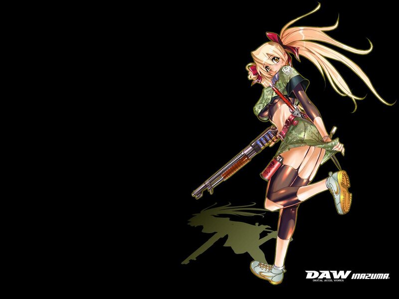 anime girl with rifle