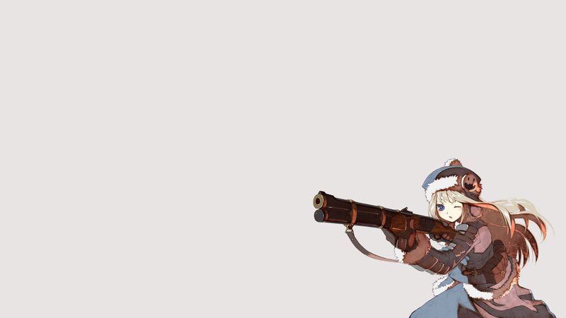 anime girl with rifle