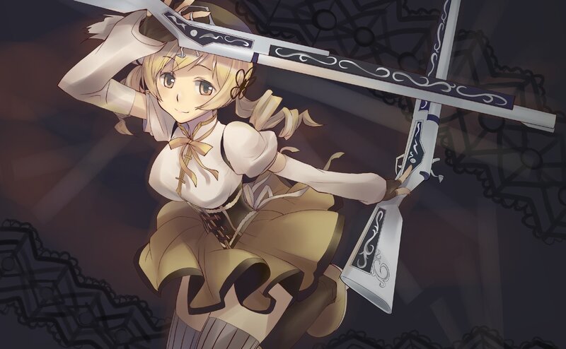 anime girl with rifle