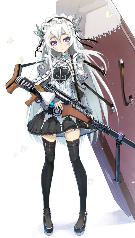 anime girl with rifle