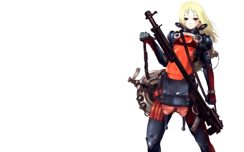 anime girl with rifle