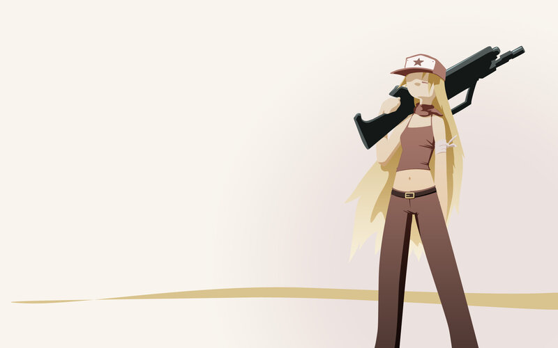 anime girl with rifle