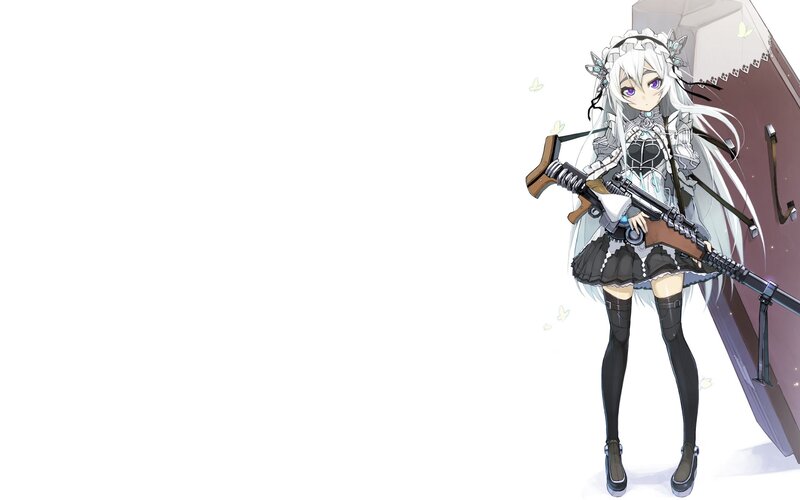 anime girl with rifle
