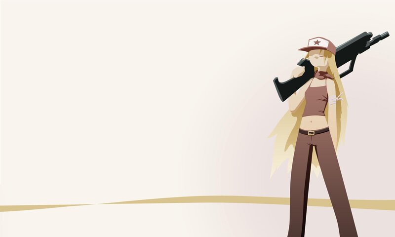 anime girl with rifle
