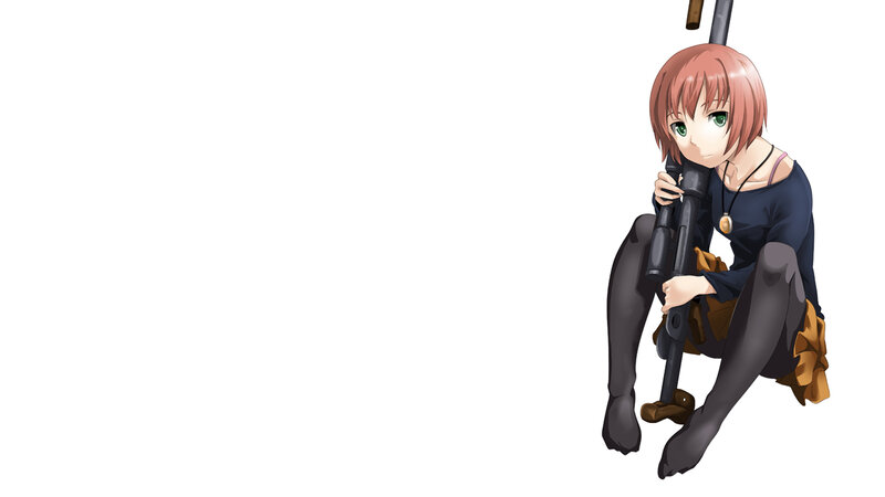 anime girl with rifle