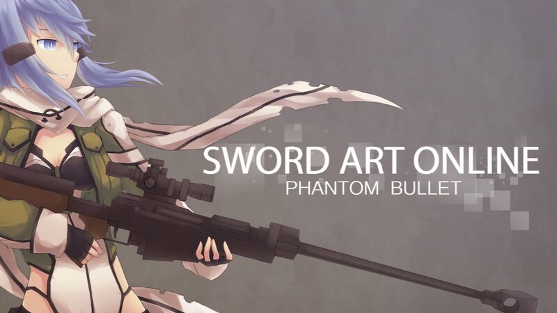 Anime Girl with Rifle — Gray, Dramatic, Scarf