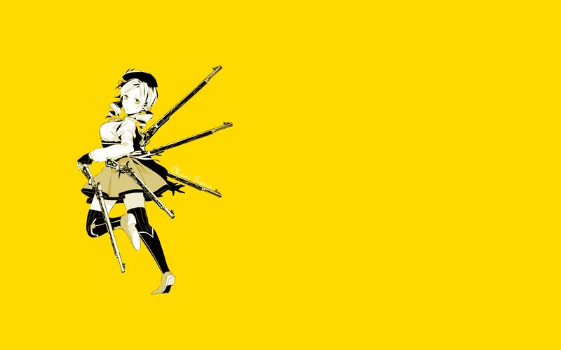 anime girl with rifles