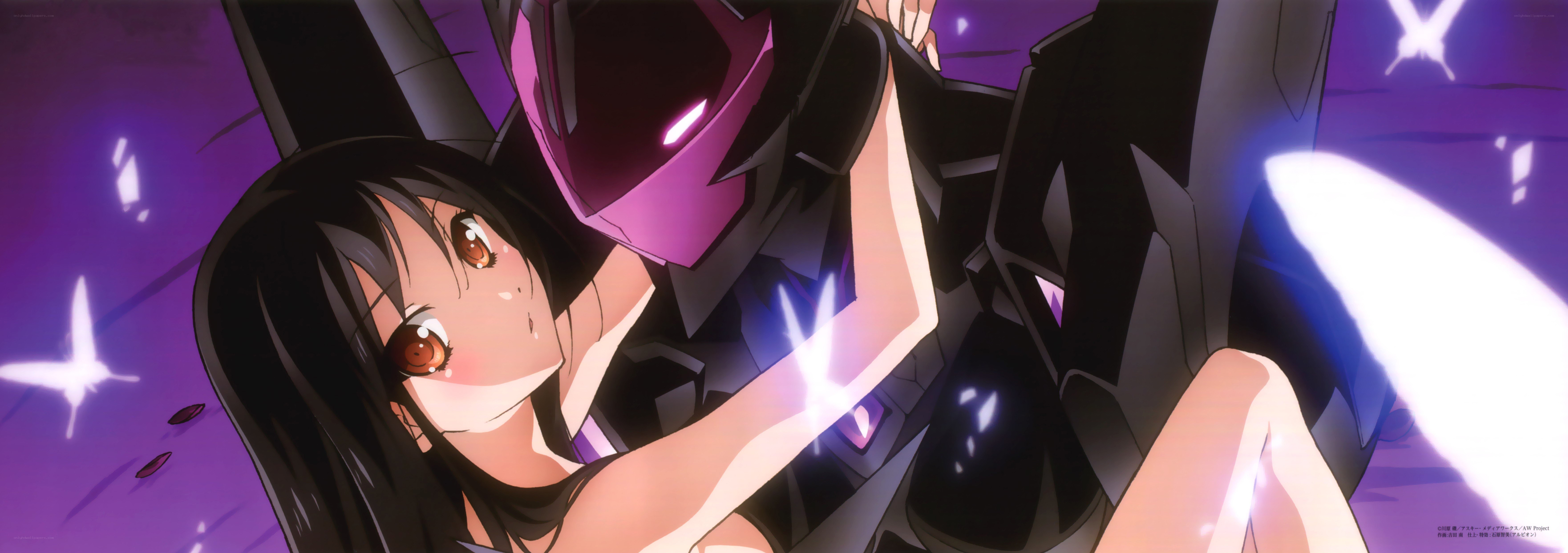 anime girl with robot