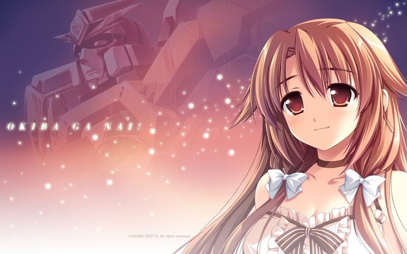 Anime Girl with Robot — Pink