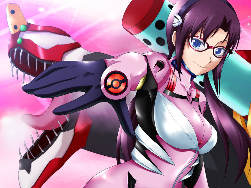 anime girl with robotic arm
