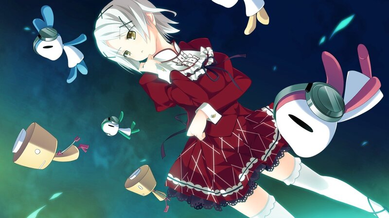 anime girl with robotic creatures