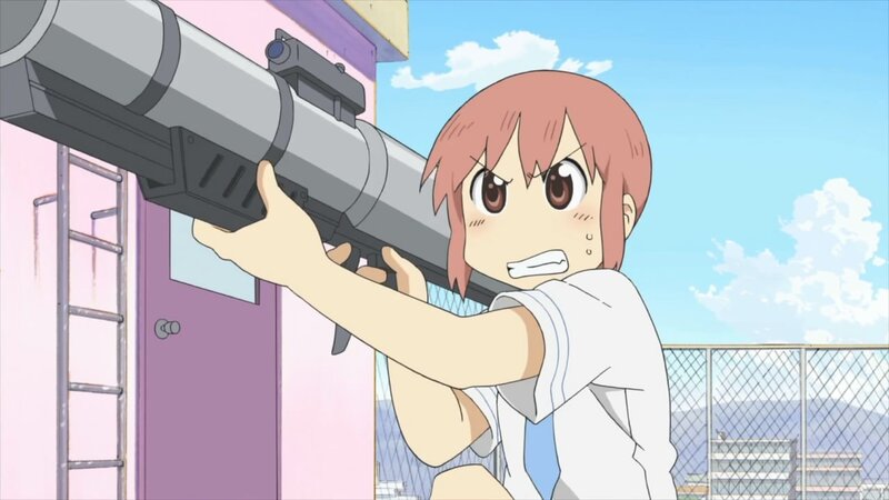 anime girl with rocket launcher