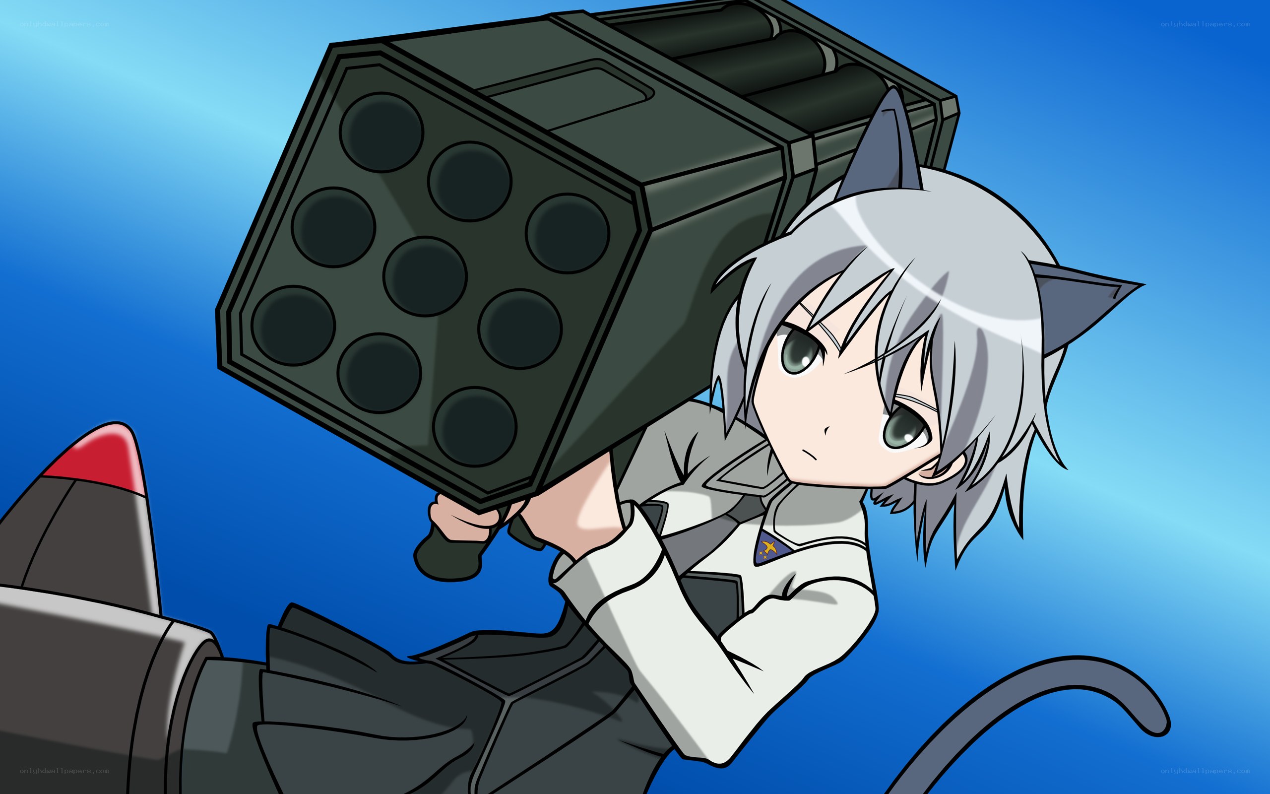 anime girl with rocket launcher