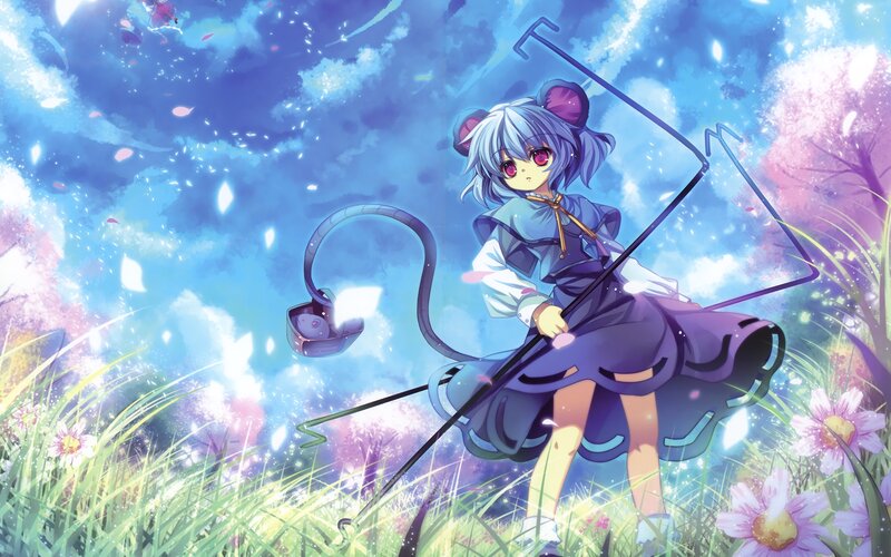 Anime Girl with Rod