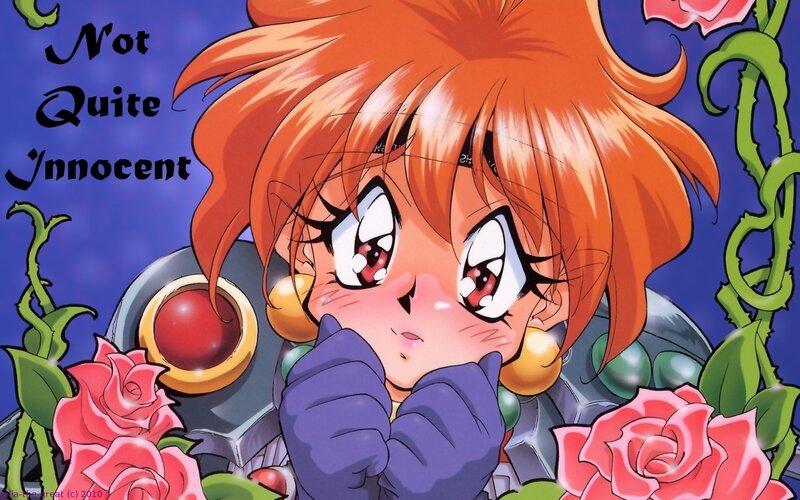 Anime girl with roses