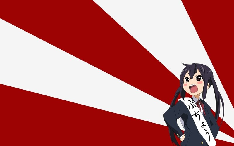 anime girl with sash