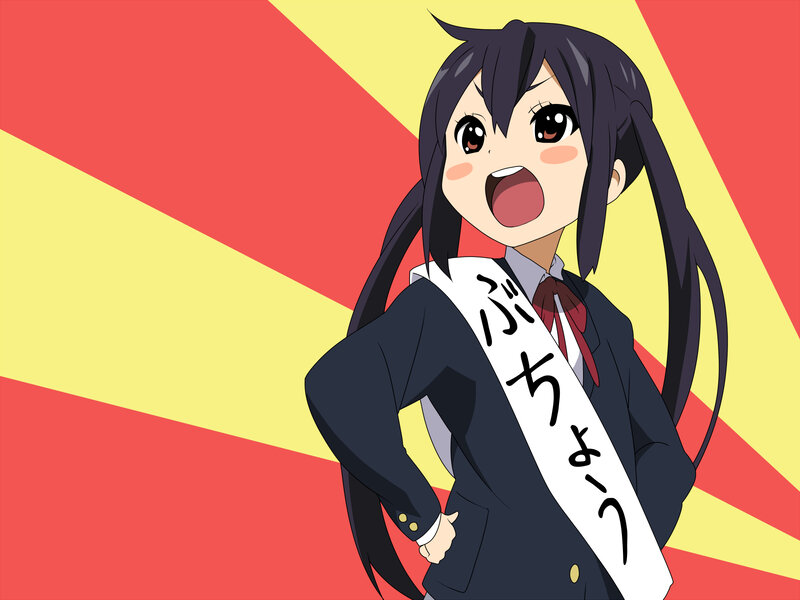 anime girl with sash