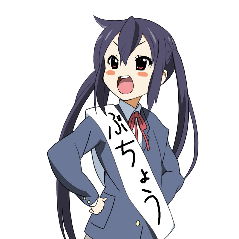 anime girl with sash