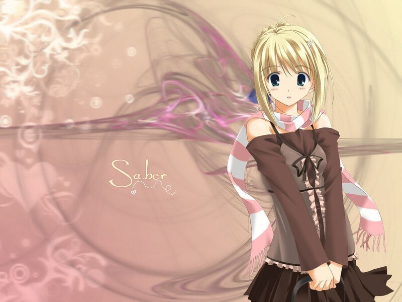 Anime girl with scarf