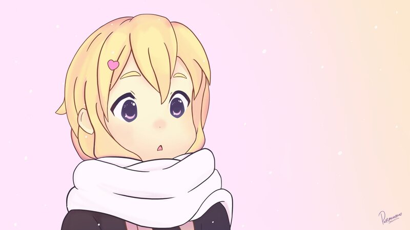 anime girl with scarf