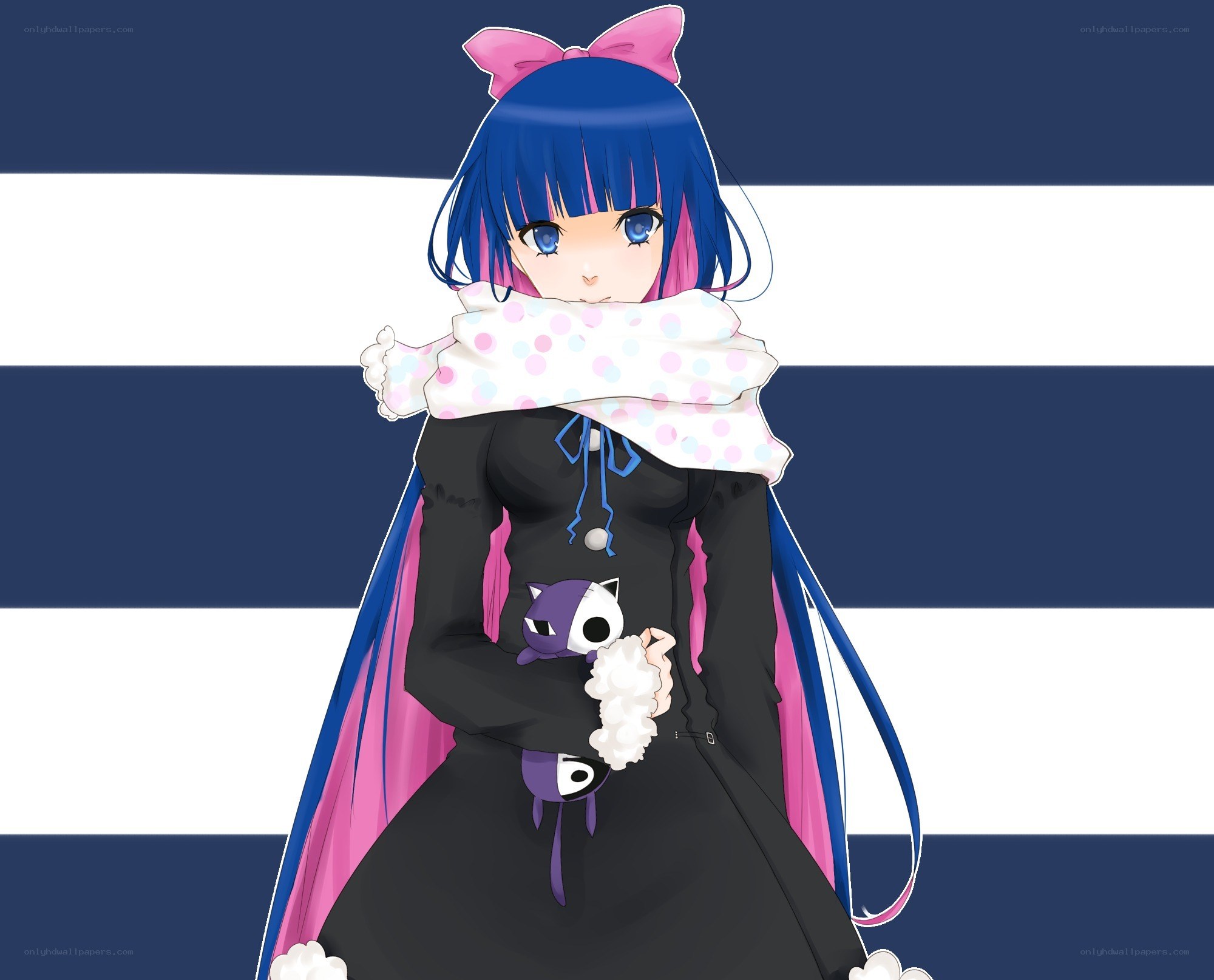 anime girl with scarf