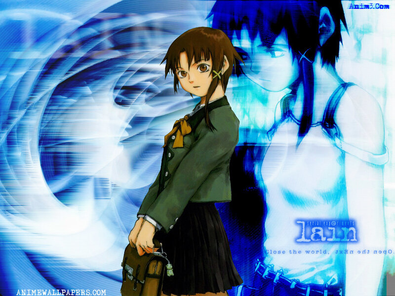 Anime girl with school bag