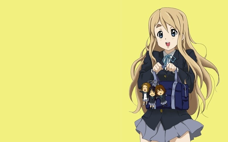 anime girl with school bag
