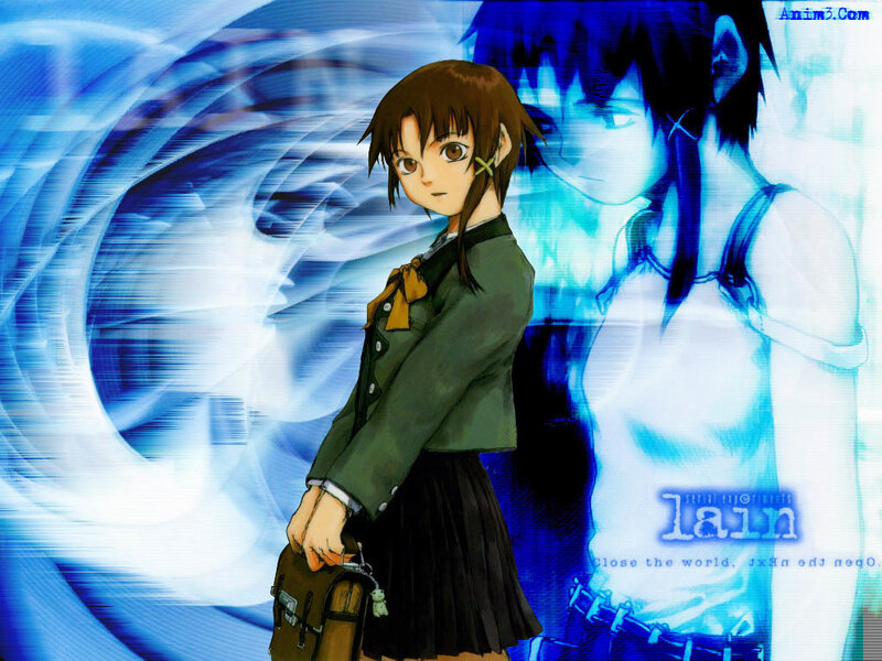 Anime girl with school bag
