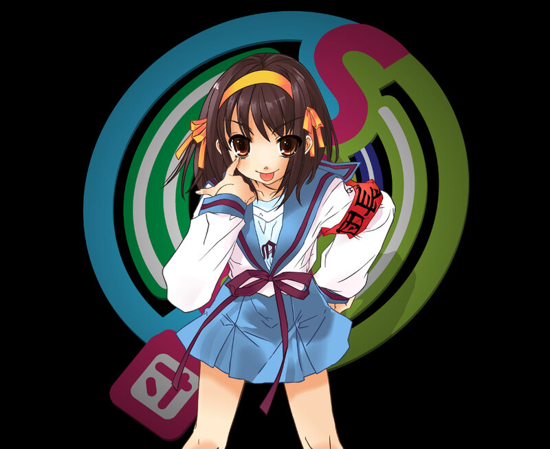 anime girl with school uniform